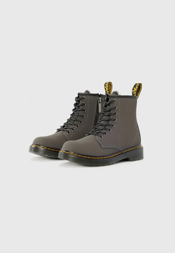 Зимние ботинки serena с 8 люверсами Dr. Martens, Gunmetal Soho Buck — фото 2