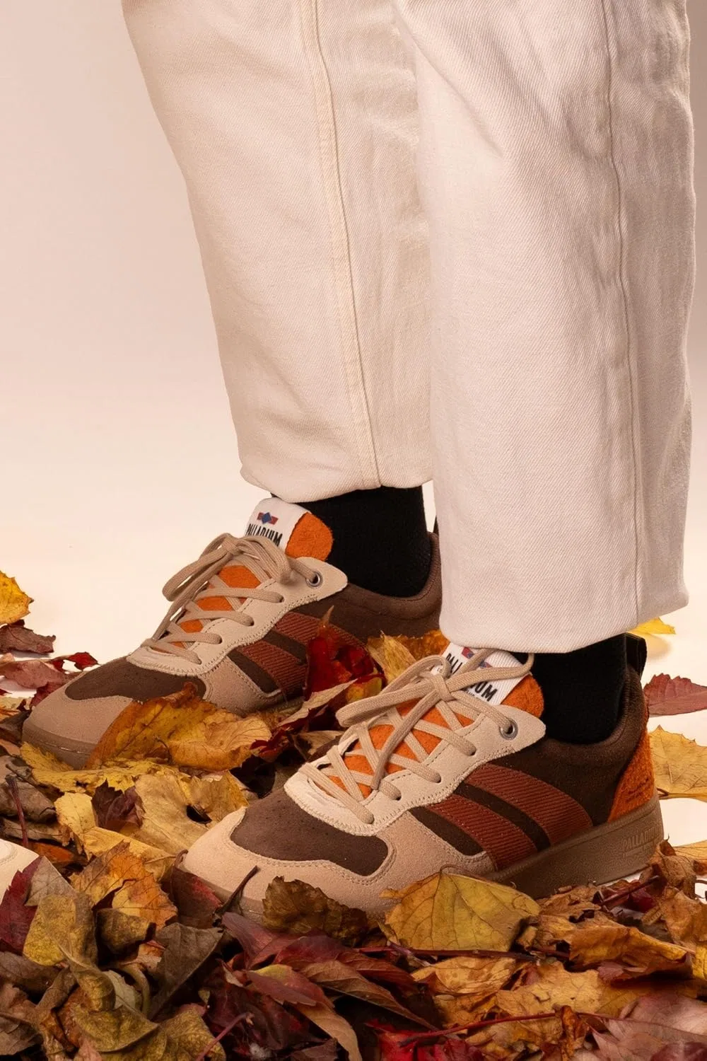 Кроссовки Palladium Unisex Pallacup Flame SD, Bark Brown Brick — фото 2