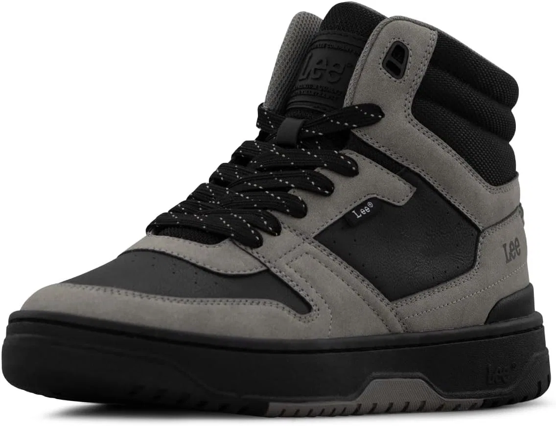 Мужские кроссовки Lee Fast Lane Mid Trainers, Black Dark Grey