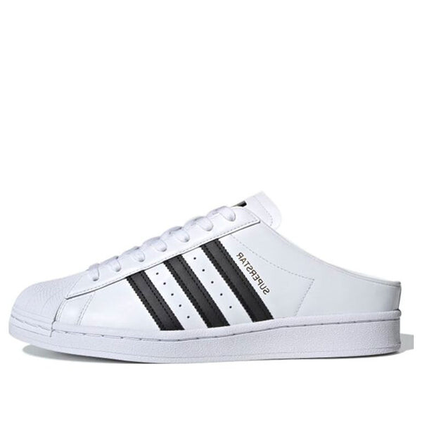 

Кроссовки superstar slip on мюли с открытой спиной Adidas, белый