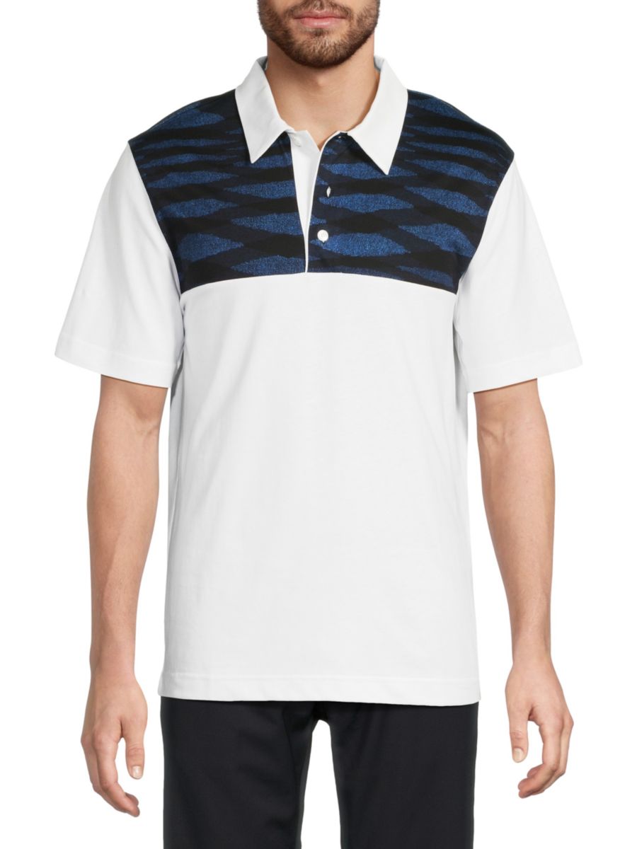 

Рубашка-поло из хлопка с графическим принтом Missoni, цвет White Jersey