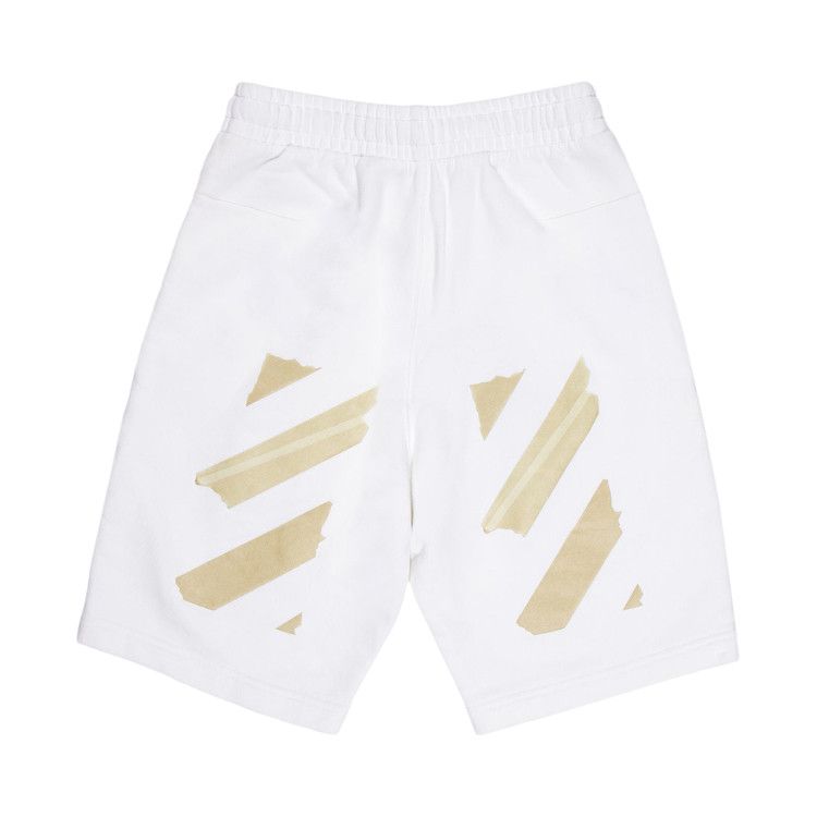 Спортивные шорты Off-White Tape Arrows Sweatshorts, White/Beige — фото 2