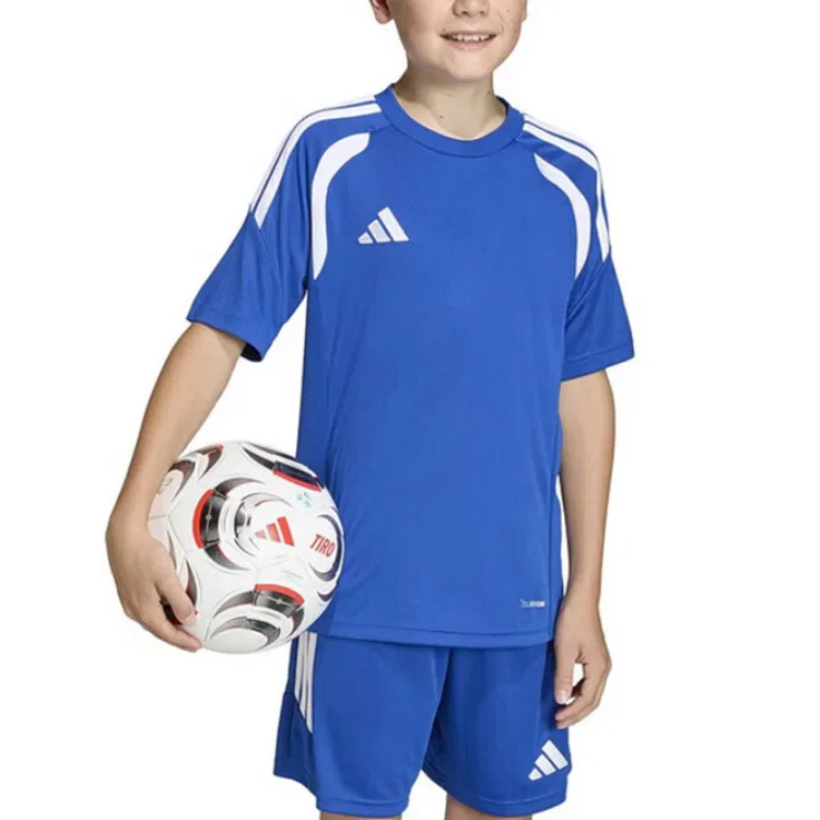 Детская спортивная футболка с круглым вырезом Adidas, Blue — фото 3
