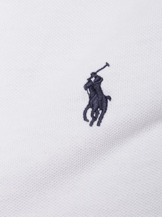 Рубашка поло узкого кроя по индивидуальному заказу Polo Ralph Lauren, белый — фото 3
