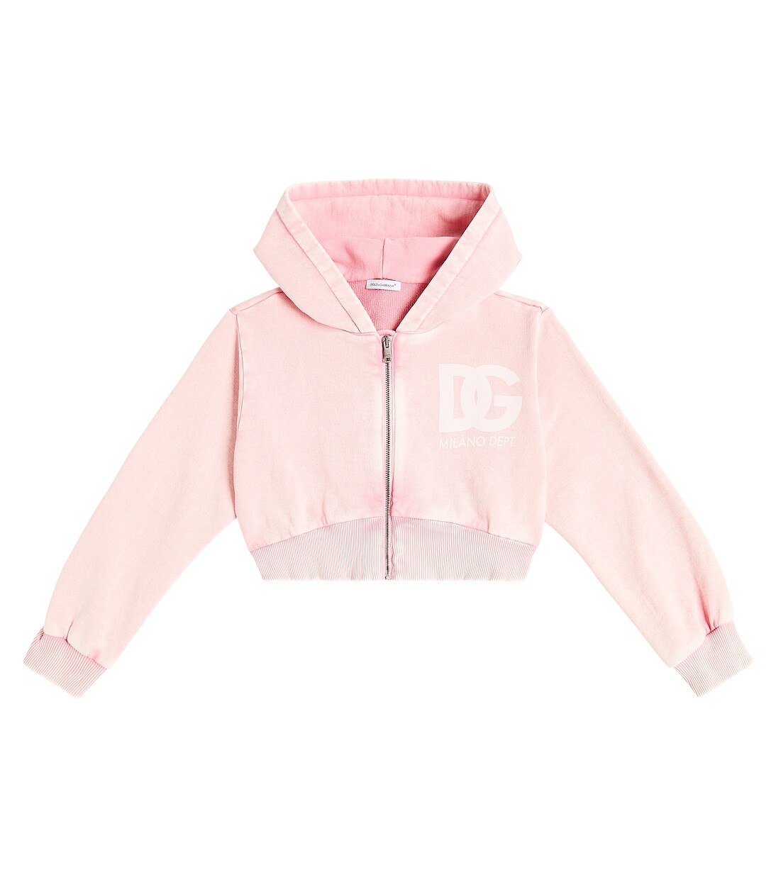 

Худи из хлопкового джерси с логотипом Dolce&Gabbana, розовый, Белый, Худи из хлопкового джерси с логотипом Dolce&Gabbana, розовый