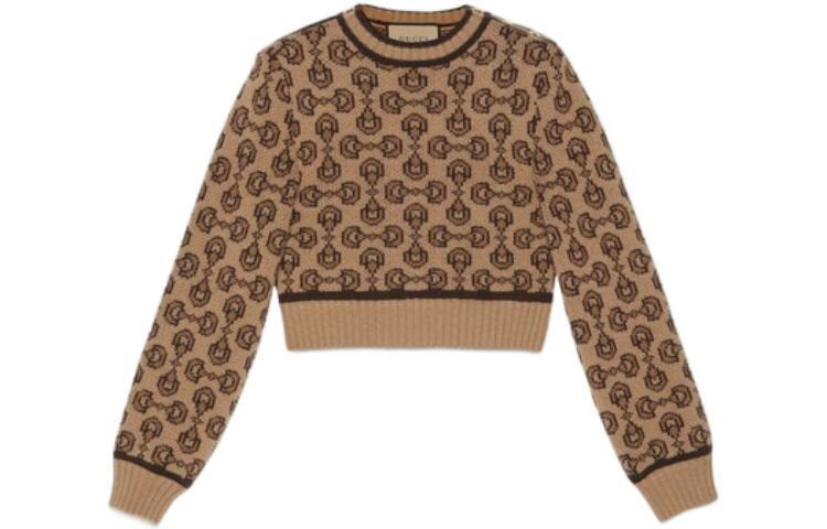 

Кашемировый свитер женский верблюжий Gucci