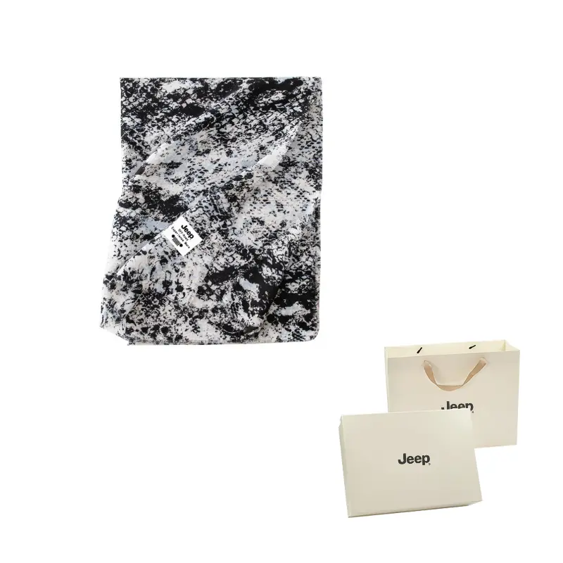 

Шарф из полиэстера Unisex Jeep, черный синий