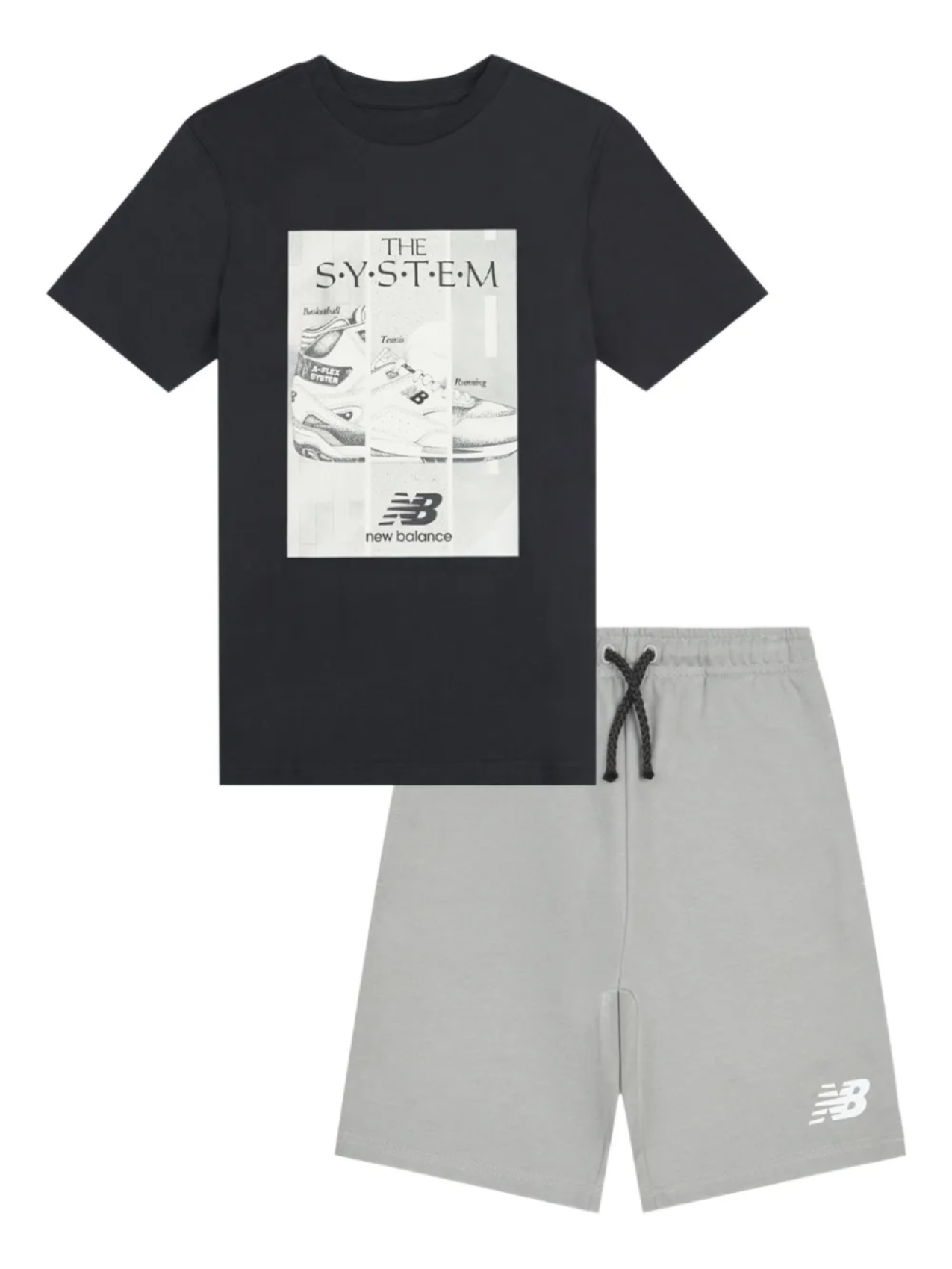 

Комплект шорт с логотипом New Balance Kids, черный