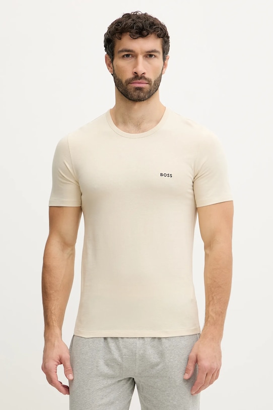 Набор из 3 хлопковых футболок tshirtrn 3p classic BOSS, темно-синий — фото 2