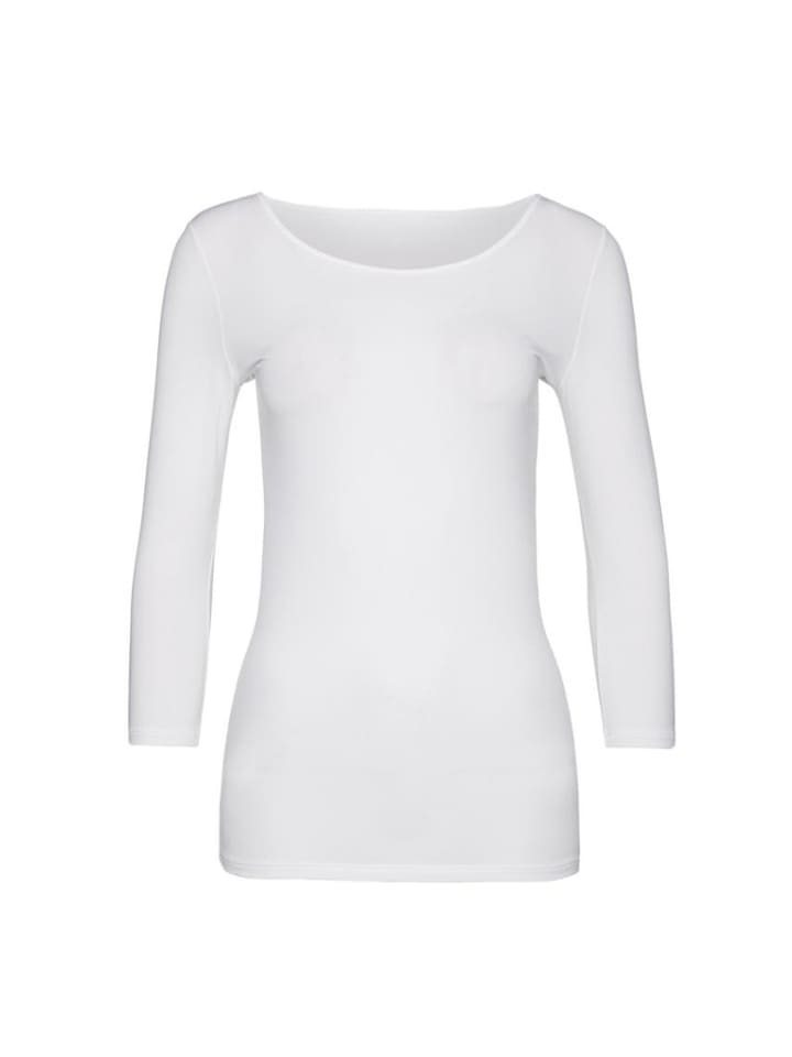 

Прозрачная рубашка с длинными рукавами белого цвета MARC CAIN