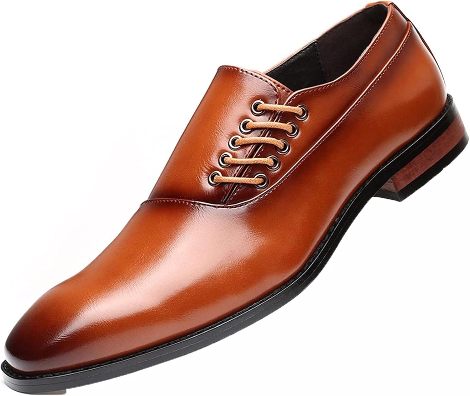 

Мужские классические туфли Yiozoi на шнуровке с острым носком, нескользящие, для торжественных случаев, свадеб, офиса и деловых встреч, желтый