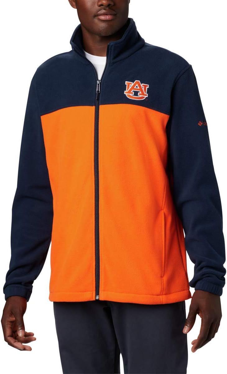

Columbia NCAA мужская куртка Collegiate Flanker III Fleece, Aub - Collegiate Navy, Spark Orange