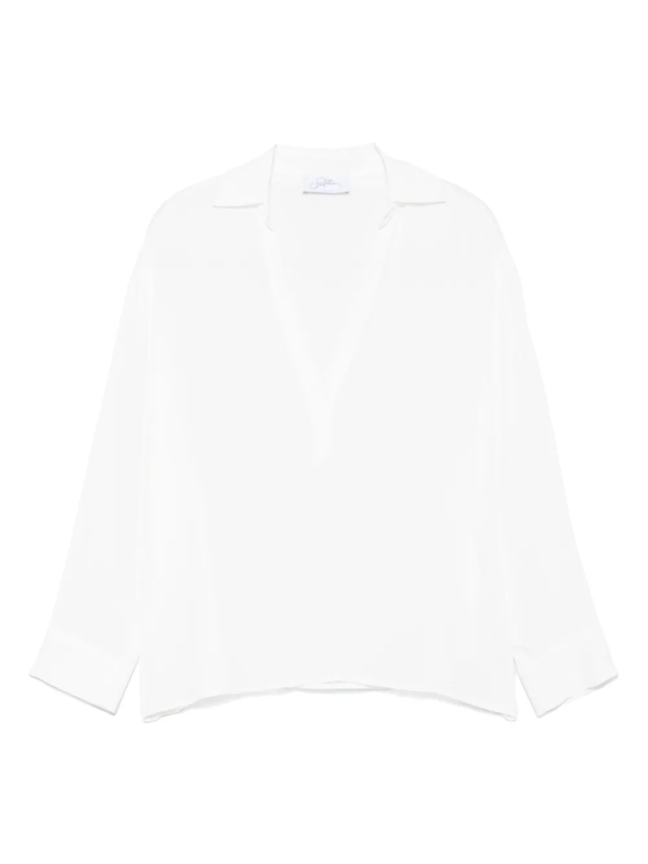 

Блузка SO ALLURE с раскладным воротником, белый