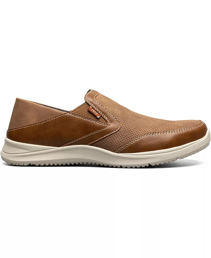 Мужские ботинки Conway Ez Moc Toe Slip On Nunn Bush, коричневый/бежевый — фото 2