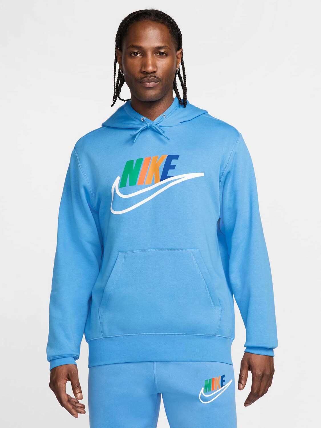 

Толстовка Nike M NK CLUB BB HDY FUTURA BLOCK, синий