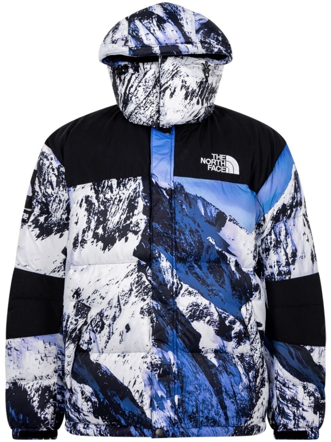 

Supreme пуховик Mountain Baltoro из коллаборации с The North Face, синий