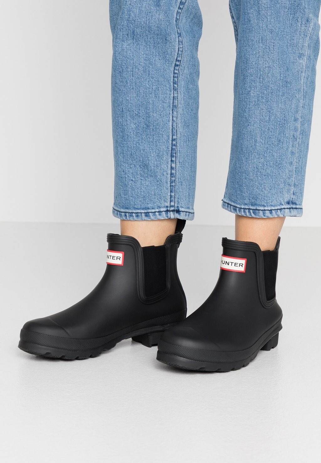 Сапоги резиновые короткие Hunter, черный