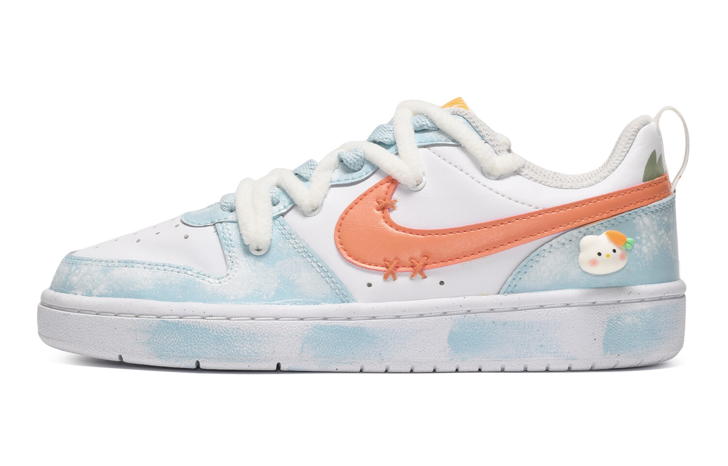 

Кроссовки Nike Skateboarding Shoes Women's Low-top Blue-white-orange, оранжевый