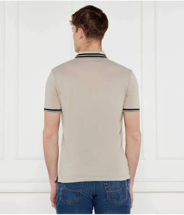 Футболка поло Regular fit Emporio Armani, бежевый — фото 3