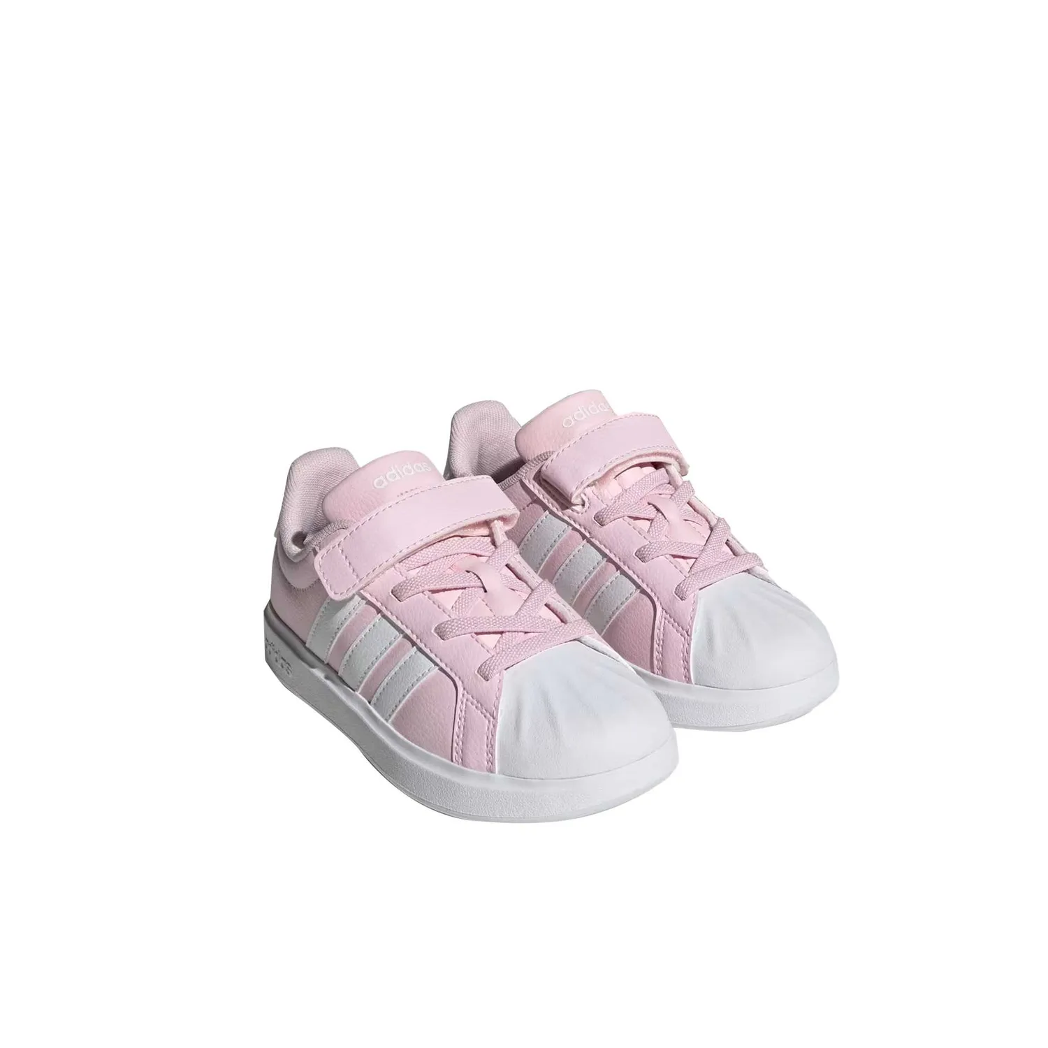 Детские скейтборд кроссовки Adidas Originals, розовый белый — фото 4