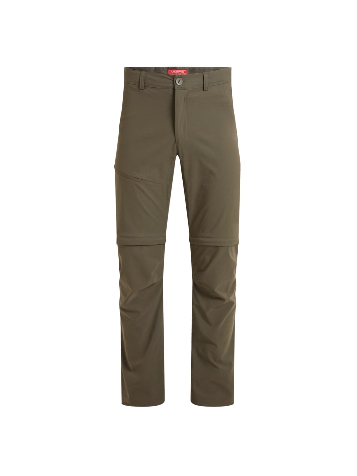 

Craghoppers Брюки для активного отдыха NosiLife с отстегивающимися штанинами, с защитой от насекомых, цвет «лесной зеленый»