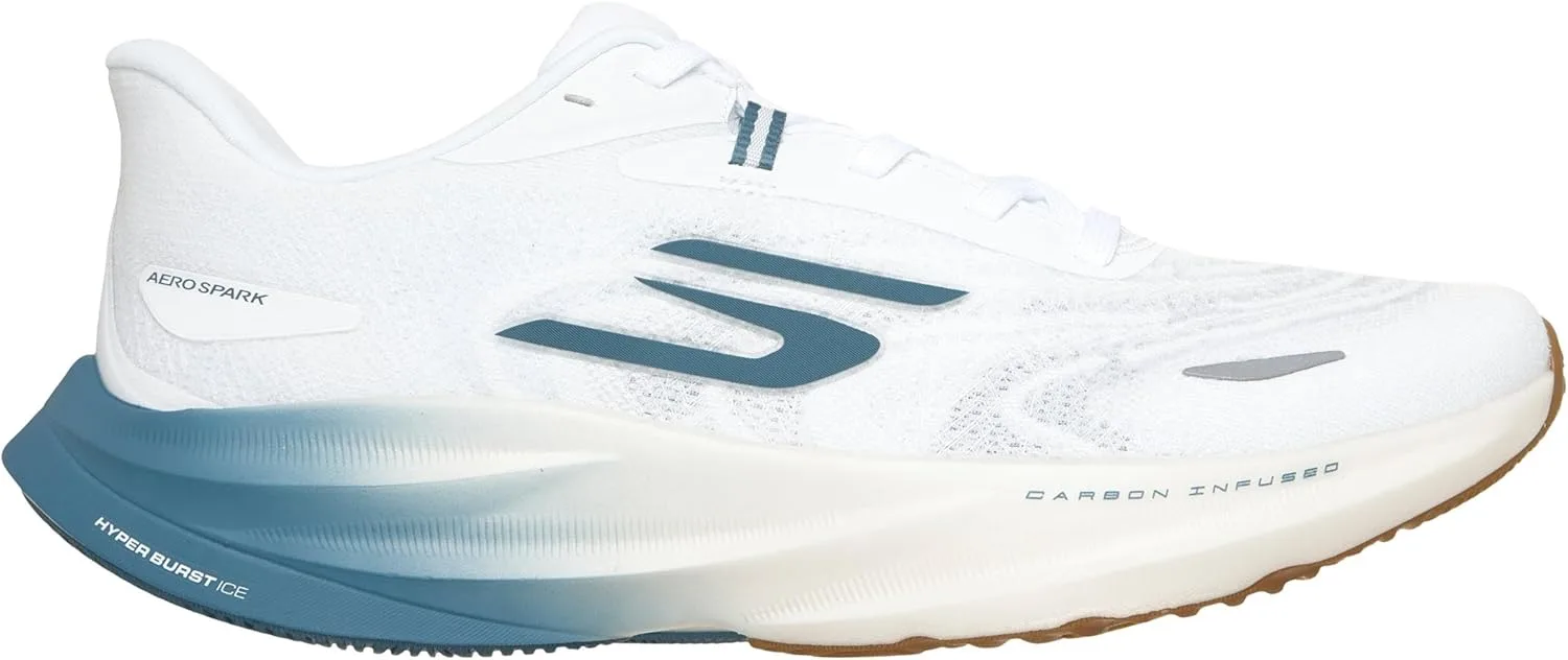 Мужские кроссовки Skechers Go Run Ride 12, бело-голубые — фото 4