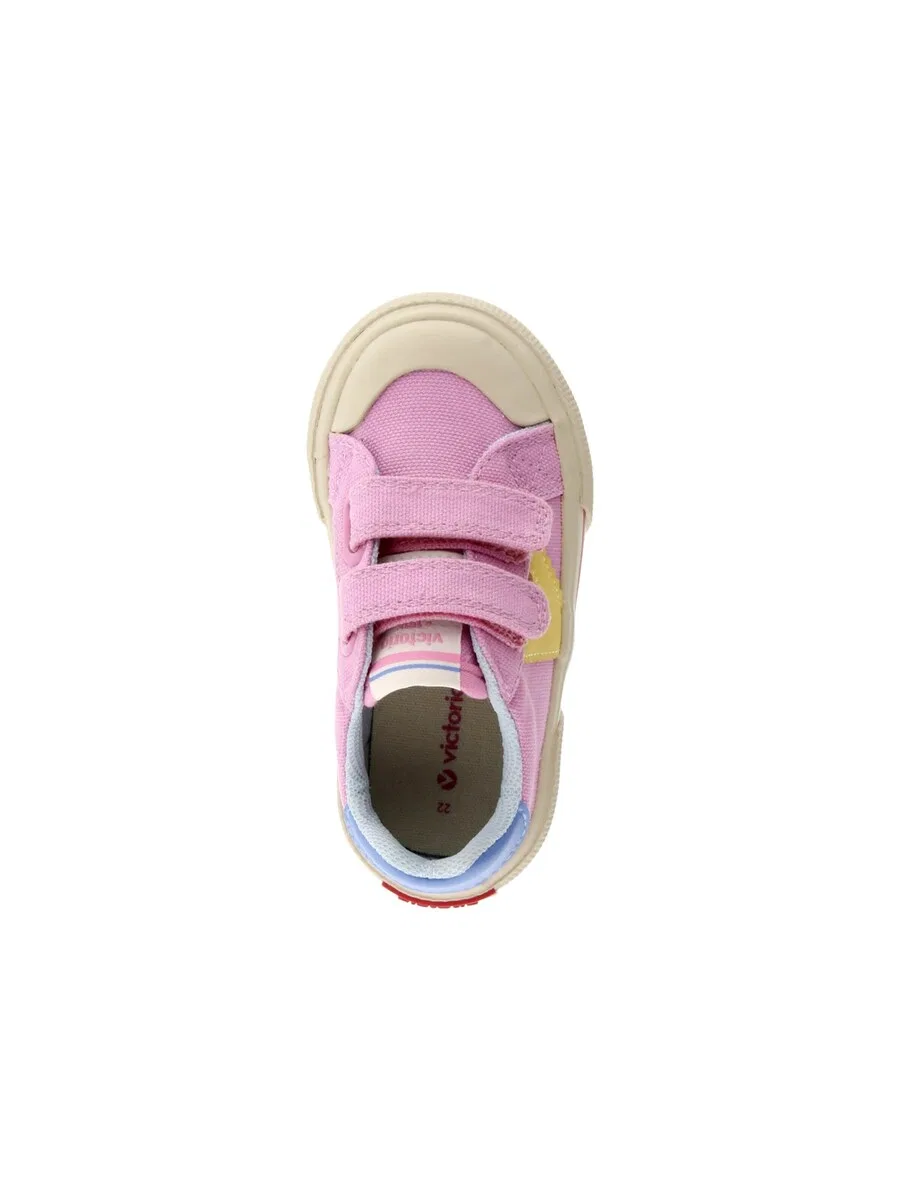 Кроссовки Victoria 'Klettverschluss-Sneaker fur Kinder' розового цвета — фото 4