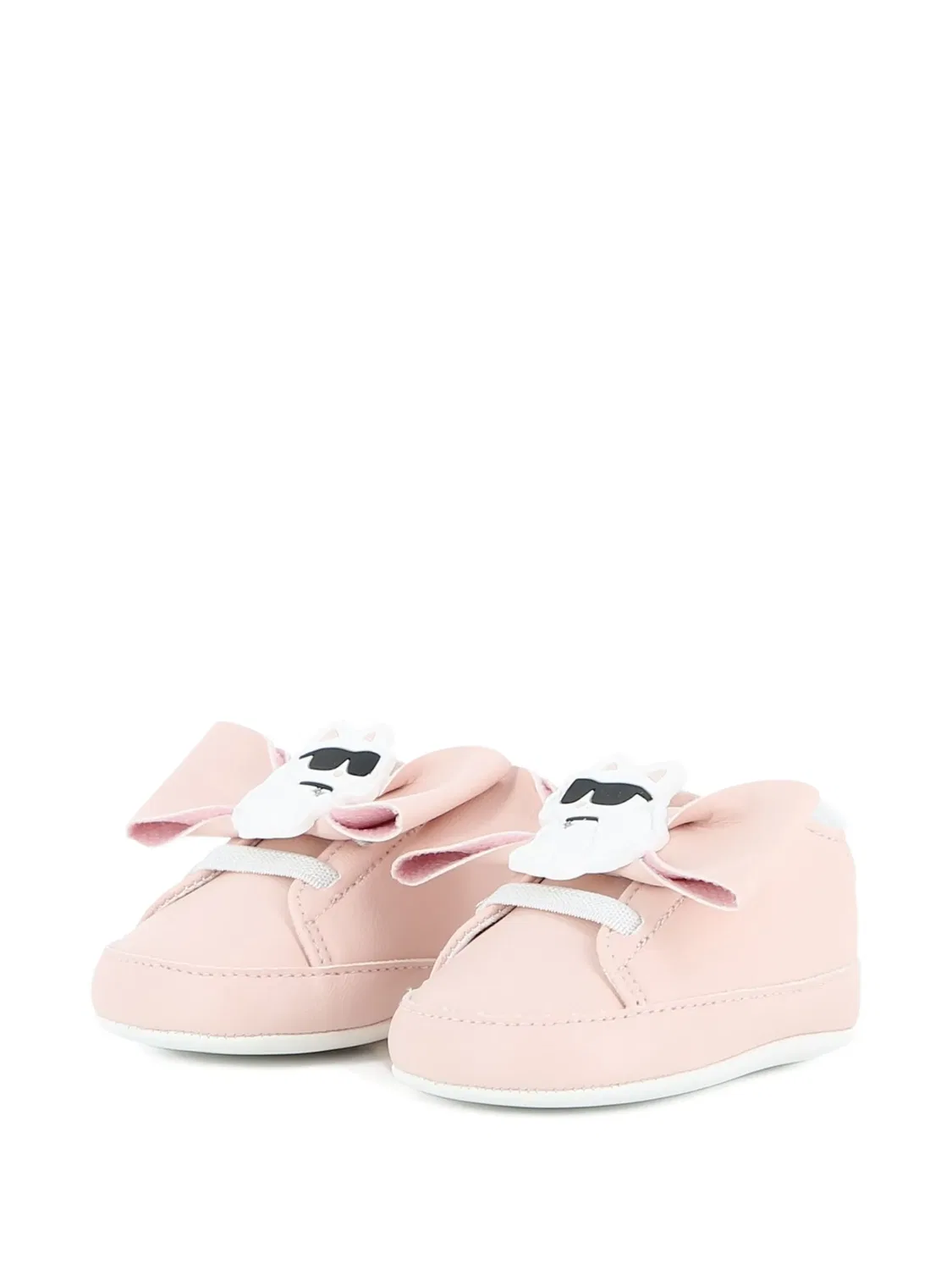 Пинетки с нашивкой Choupette Karl Lagerfeld Kids, розовый