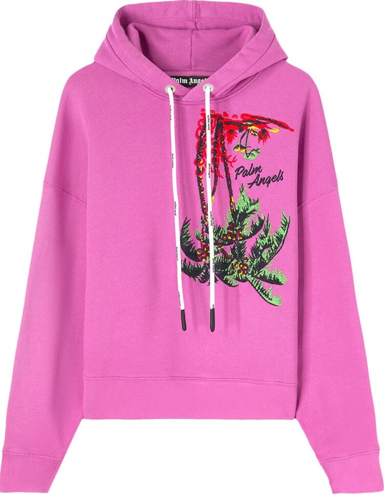 

Худи Palm Angels Upside Down Palm Hoodie 'Purple/Green', фиолетовый