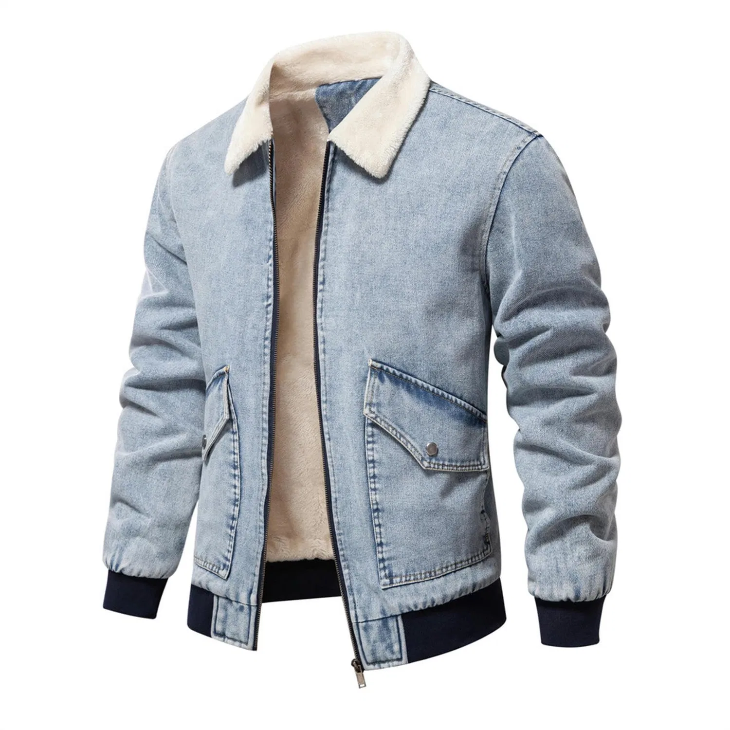 Мужская джинсовая куртка из вельвета Azzurro, Azzurro — фото 2