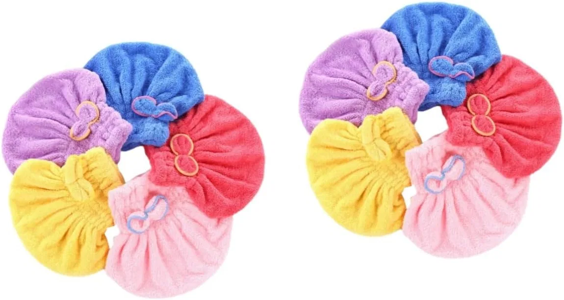 Шапочка для душа Fleece с бантом, Beavorty, 2 шт, 30x25 см