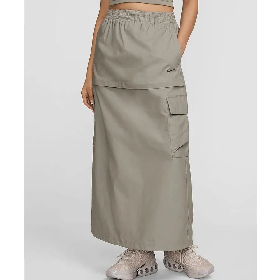 Юбка миди из ткани карго Nike Sportswear Essential, Зеленый — фото 3