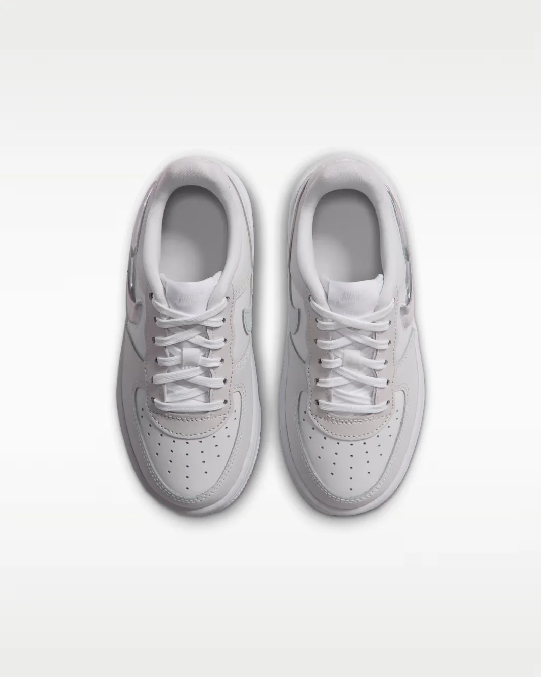 Кроссовки детские Nike Force 1 Low, белый/платиновый — фото 3