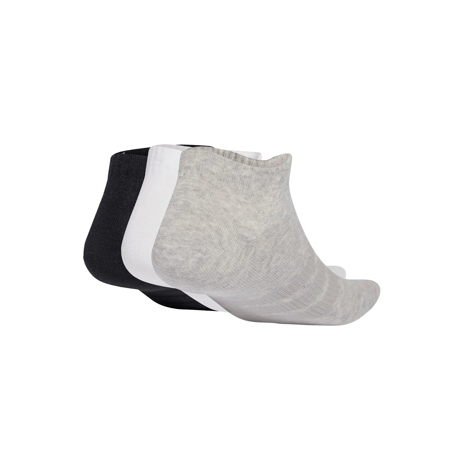 Мужские низкие носки-следы тонкие и легкие Adidas Originals, Black/Gray/White — фото 2