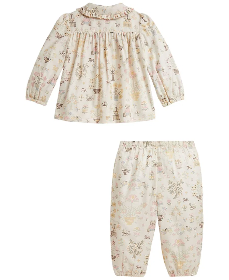 Комплект из лонгслива и брюк с принтом Polo Bear Polo Ralph Lauren, Petite Point Baby Bear — фото 2