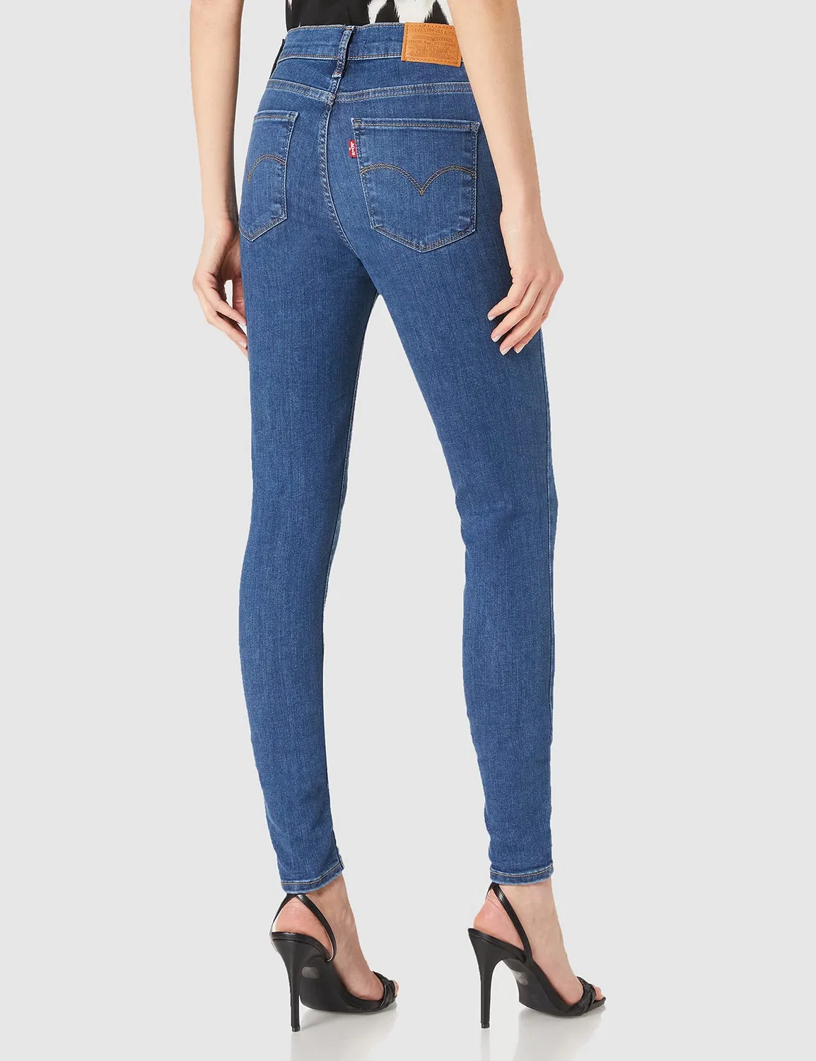 Женские джинсы с высокой посадкой и суперскинни-кроем 720 High Rise Super Skinny Levi's, Blue (Echo Cloud) — фото 4
