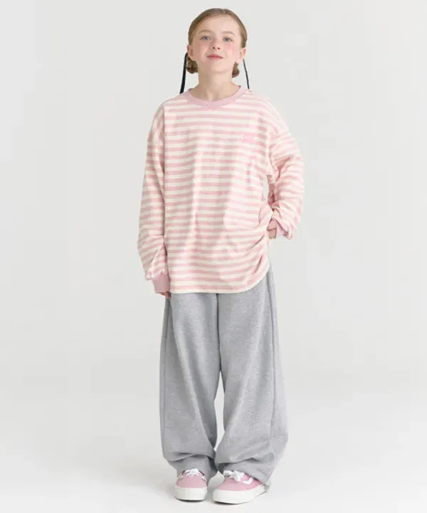 Костюм из футера с волновым принтом, F6 Ocelot Junior, розовый — фото 2
