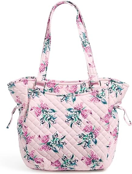 

Женская хлопковая сумочка-сэтчел Vera Bradley Glenna, розовый
