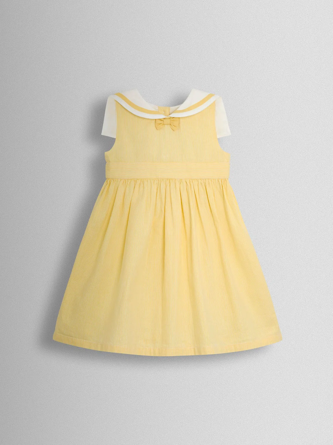 Платье в полоску, модель Sailor Stripe Jojo Maman Bébé, желтый — фото 3