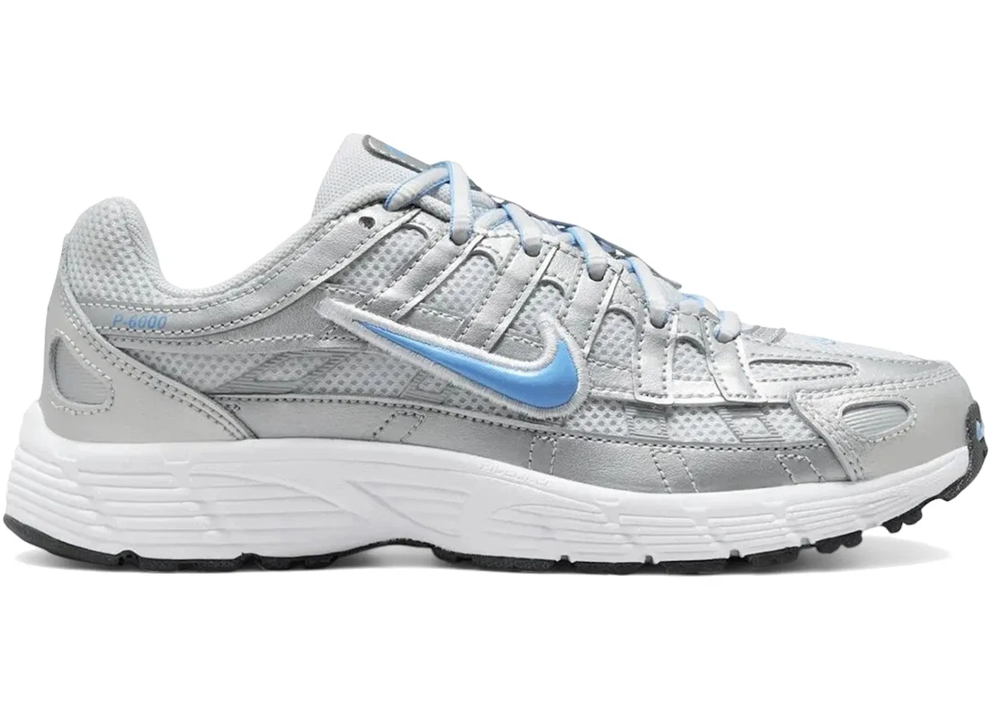 Детские кроссовки Lifestyle Nike P-6000, Metallic Platinum/Pure Platinum/Metallic Silver/University Blue