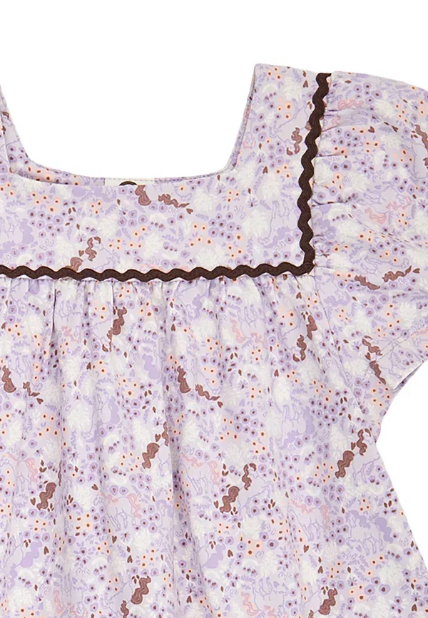 Футболка с принтом Print t-shirt Musli By Green Cotton, Bloom-Tofu-Pecan — фото 3