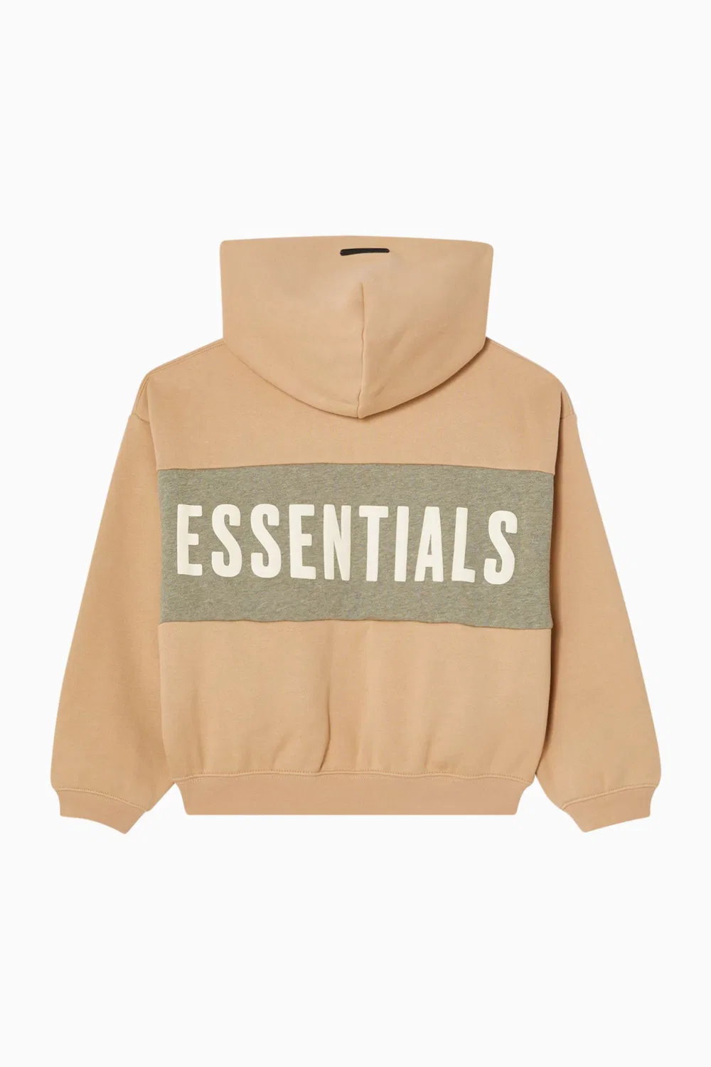 Худи укороченное с панелями Fear of God Essentials, коричневый — фото 2
