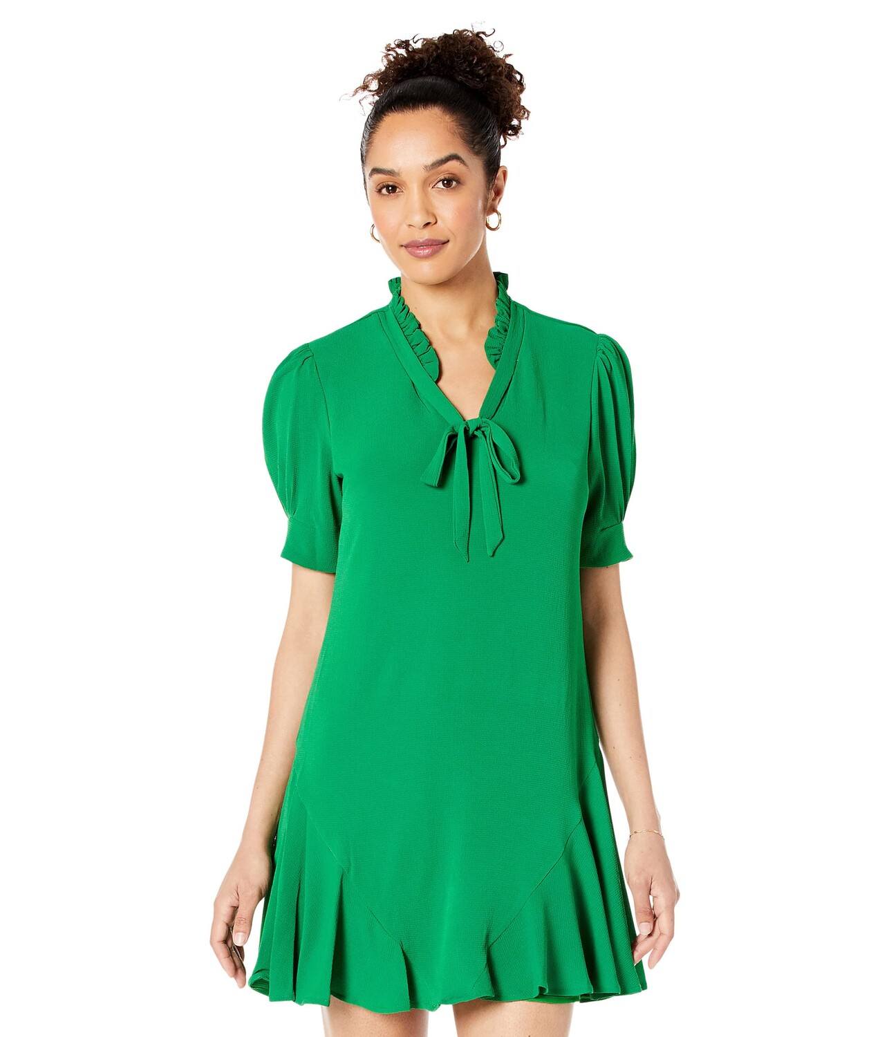 

Платье CeCe, Short Sleeve V-Neck Ruffled Dress w/ Ties