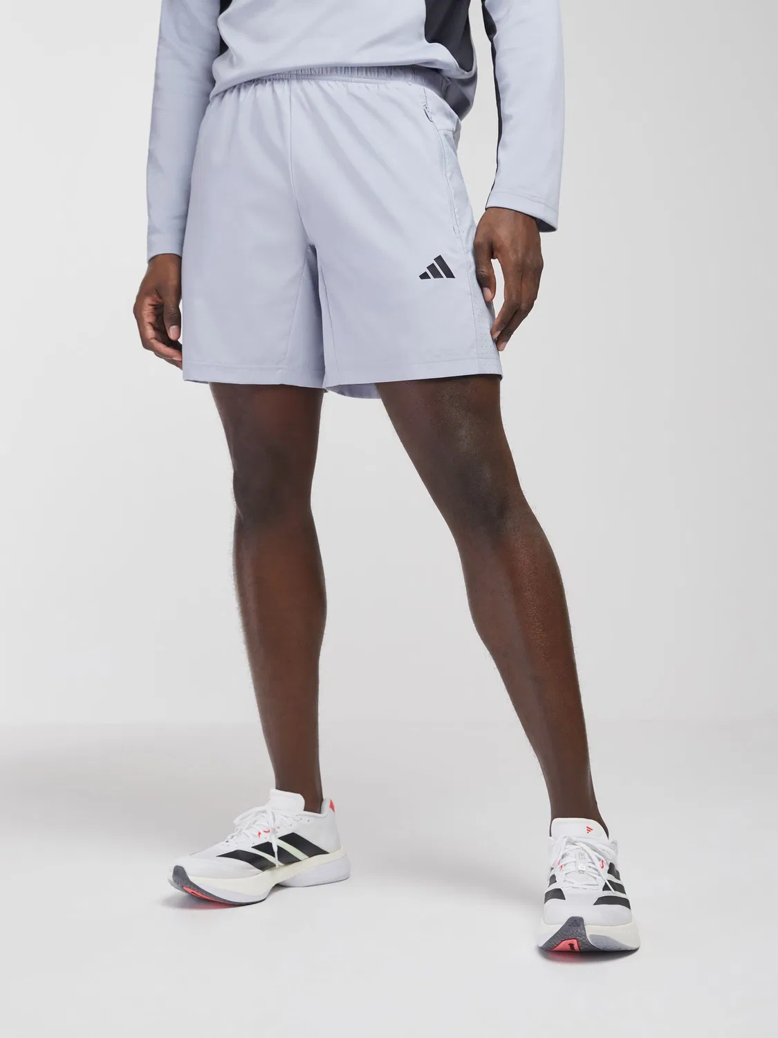 Шорты спортивные Workout Essentials Base Woven adidas, светло-серый