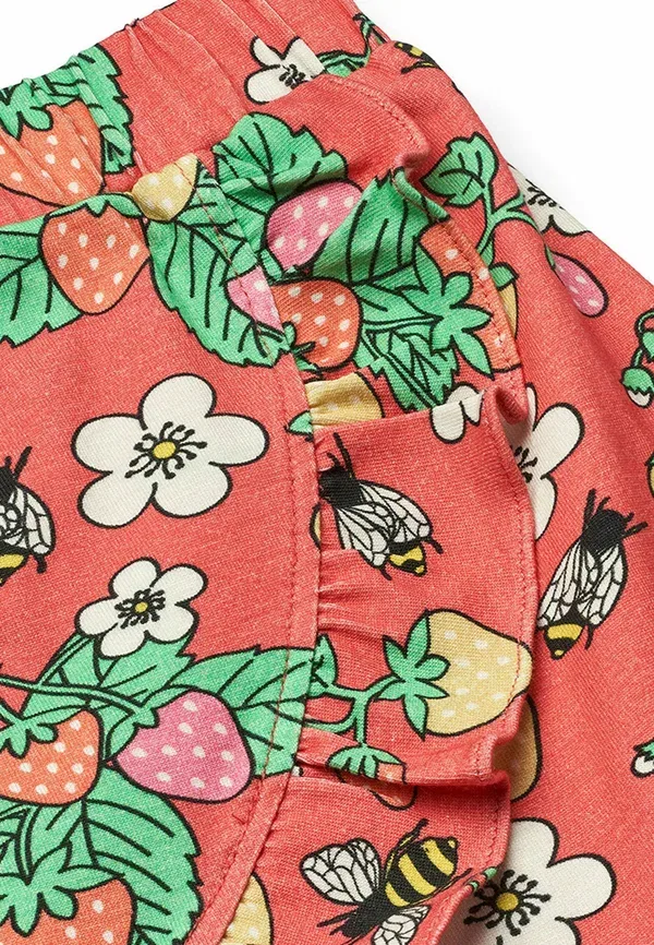 Юбка хлопковая A-line Skirt Smafolk, Pink Punch, розовый — фото 4