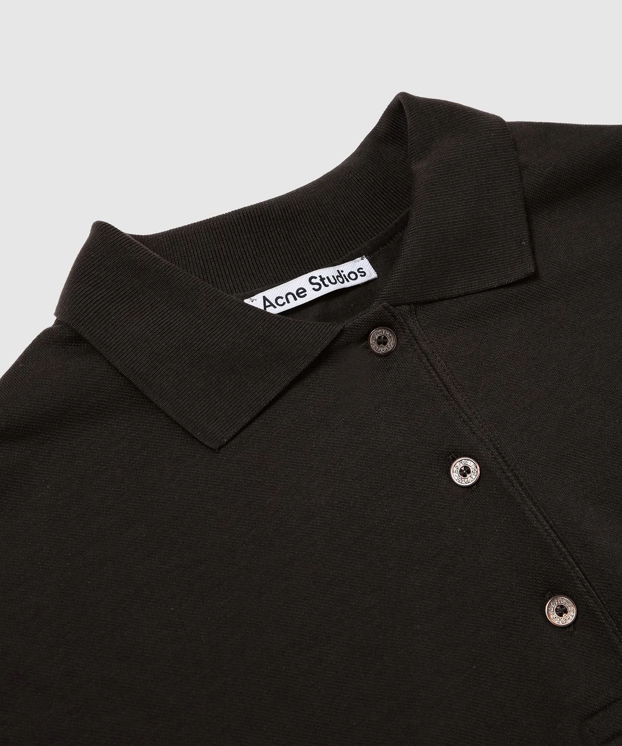 Женское хлопковое платье-поло с принтом Acne Studios, Dark Brown — фото 3
