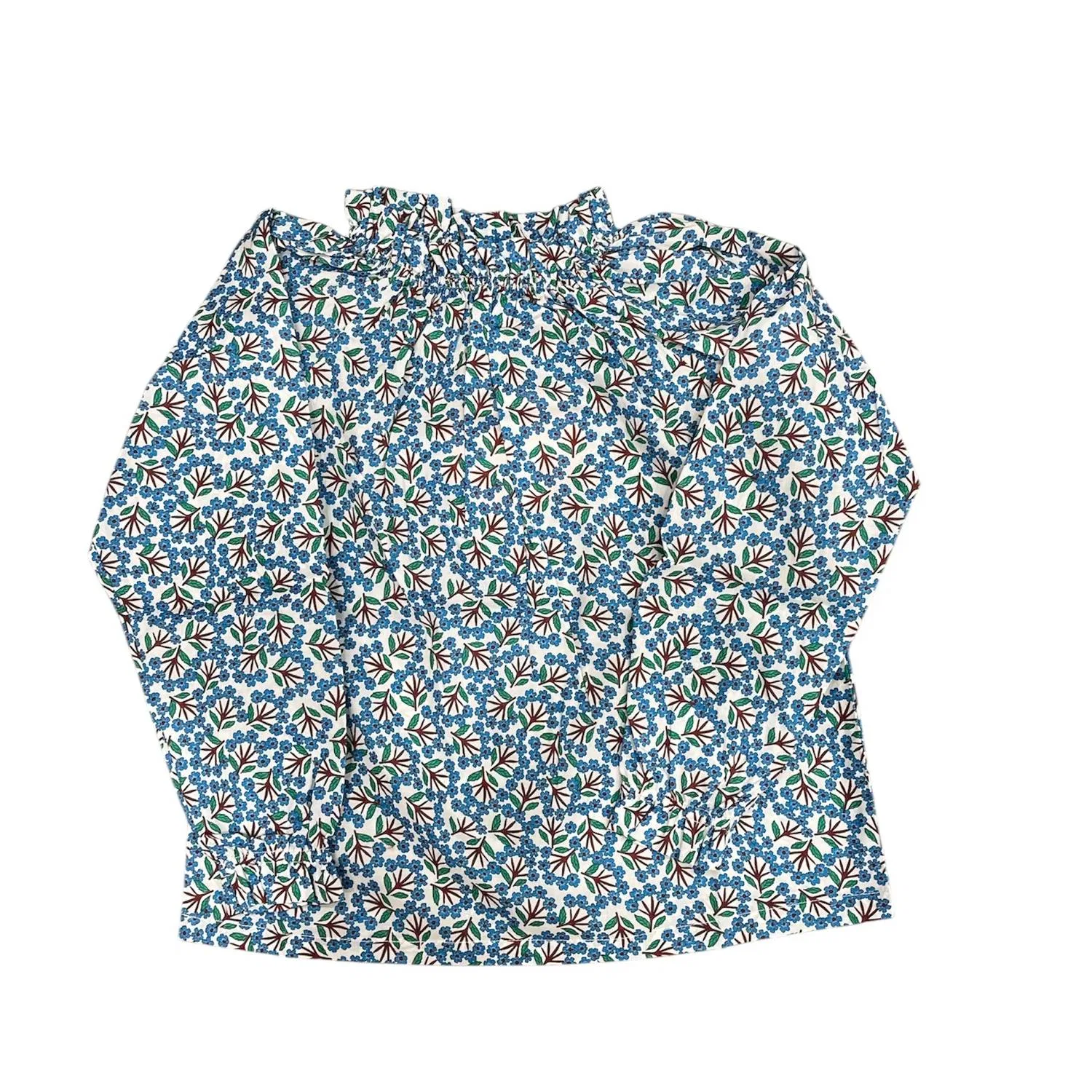 Детская футболка с длинным рукавом с рюшами Tory Top Bisby, Bluebell Blooms