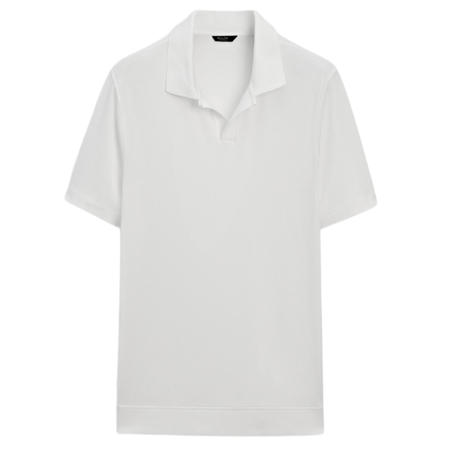 

Футболка-поло Massimo Dutti Short sleeve cotton, кремовый, Белый, Футболка-поло Massimo Dutti Short sleeve cotton, кремовый