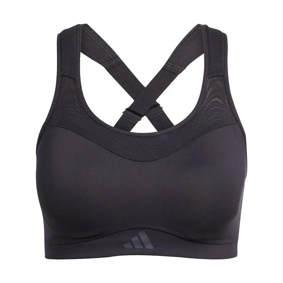 Спортивный бюстгальтер с принтом TLRDIM HS Bra adidas, Черный — фото 2