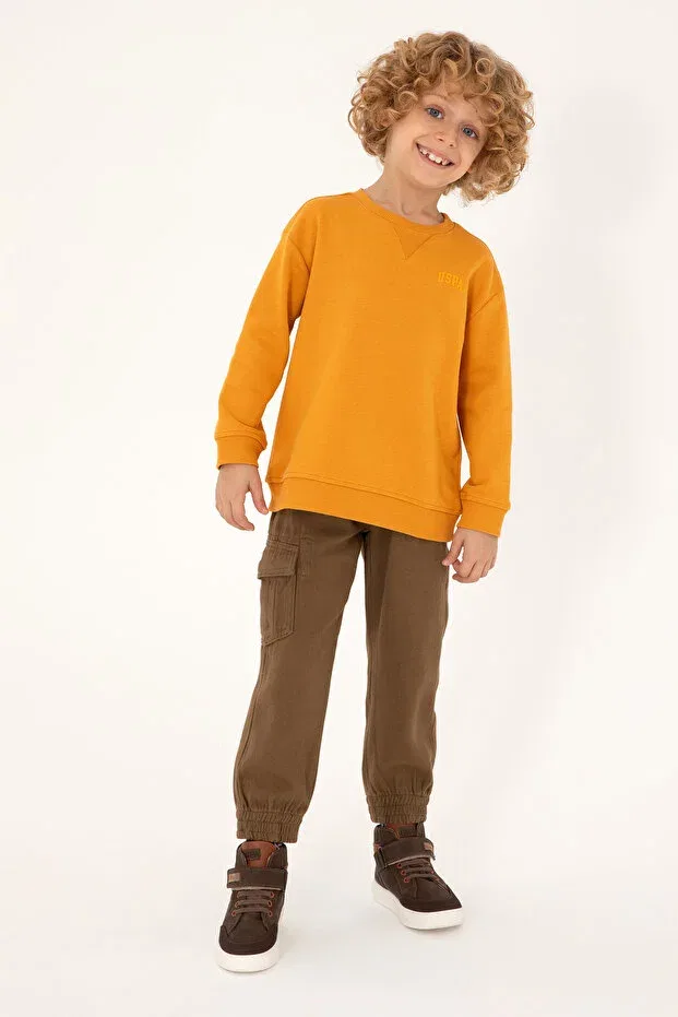 Детские брюки для мальчиков хлопковые Jogger U.S. Polo Assn., Khaki